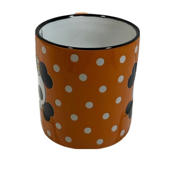 Halloween Cofee Tea Mug Cup Skull Crossbones Hair Bow Large BOO Spectrum Desi - Picture 2 of 9
